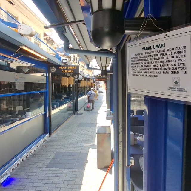 Bursa'nın tarihi Arap Şükrü Sokağı'ndaki 11 işletme mühürlendi