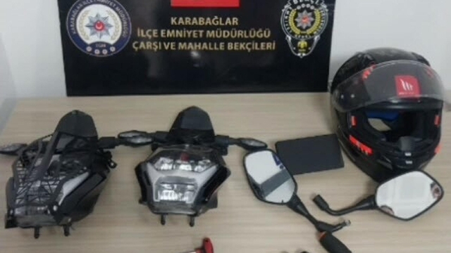 Motosiklet hırsızı suçüstü yakalandı