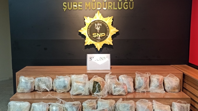 Şanlıurfa'da 24 kilogram sentetik uyuşturucu ele geçirildi