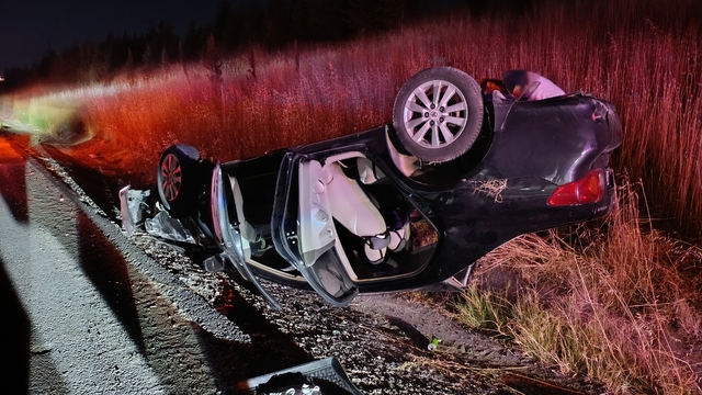 Tekirdağ'da devrilen otomobildeki 3 kişi yaralandı