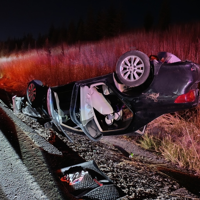 Tekirdağ'da devrilen otomobildeki 3 kişi yaralandı