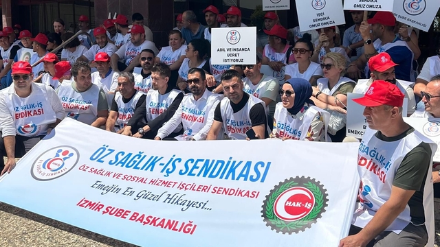 Öz Sağlık-İş Sendikası'ndan işçilerin ücret ve özlük haklarının iyileştirilmesi talebi