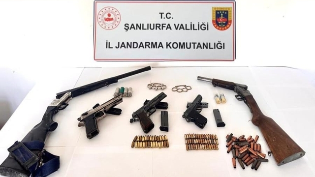 Şanlıurfa'da silah kaçakçılığı operasyonu 10 gözaltı