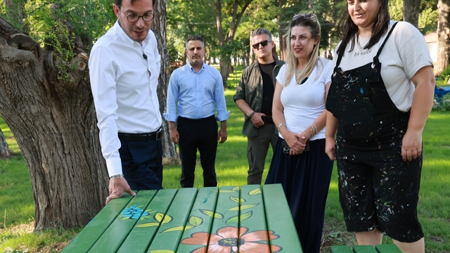 Tokat'ta bulunan Gümenek Mesire Alanı'nda çalışmalar sürüyor