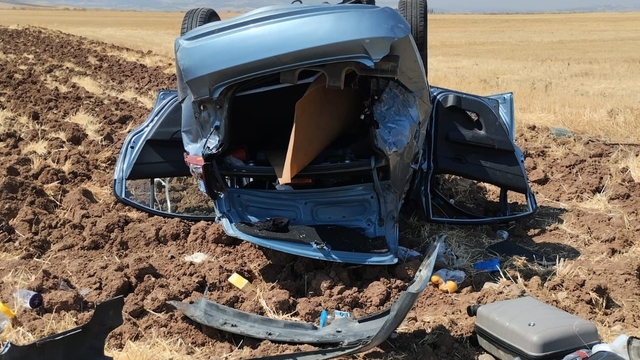 Amasya'da iki otomobilin çarpıştığı kazada 3 kişi yaralandı