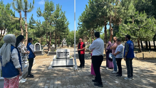 15 Temmuz şehidi Muhammed Aksu kabri başında anıldı