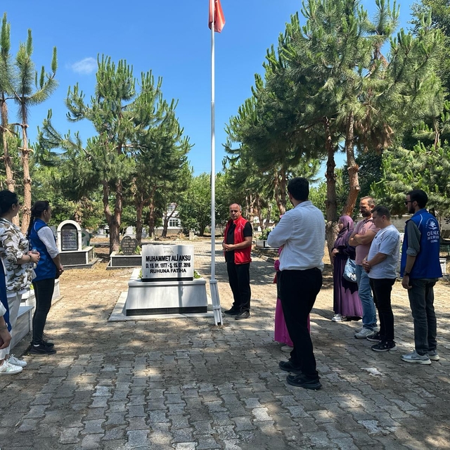 15 Temmuz şehidi Muhammed Aksu kabri başında anıldı