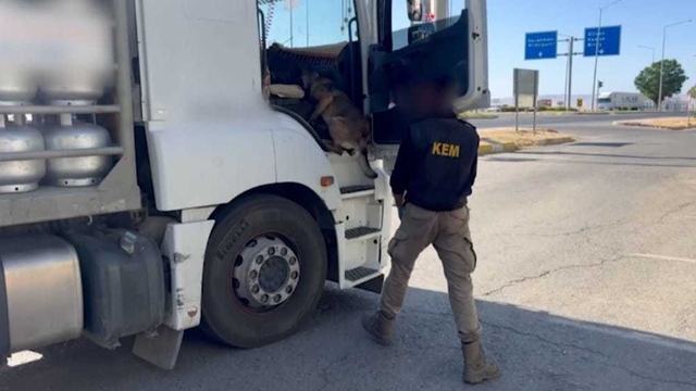 Kamyondaki uyuşturucuyu 'Alfa' buldu