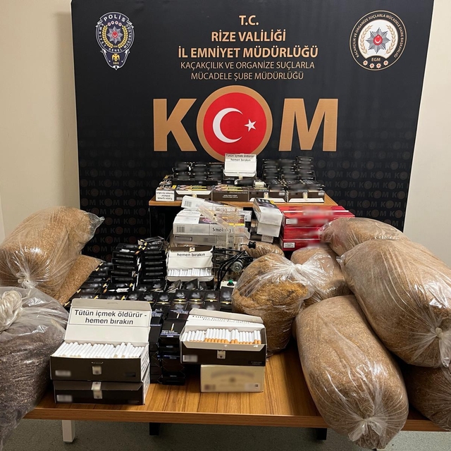 Rize'de kaçakçılıkla mücadele çalışmaları