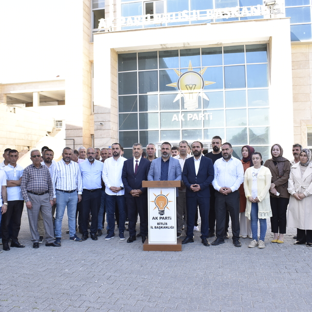 AK Parti Bitlis teşkilatından "Terörsüz Türkiye" sürecine ilişkin açıklama