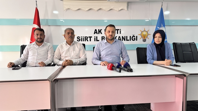 AK Parti Siirt İl Başkanı Özturan'dan "Terörsüz Türkiye" sürecine ilişkin açıklama