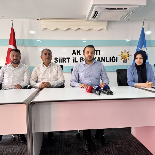 AK Parti Siirt İl Başkanı Özturan'dan "Terörsüz Türkiye" sürecine ilişkin a...