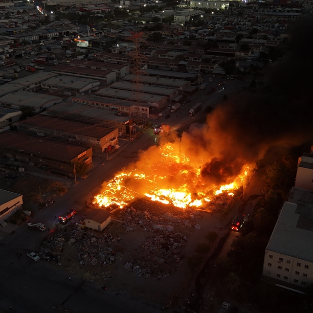 İzmir'de korkutan yangın havadan görüntülendi
