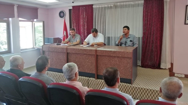 Gümüşhacıköy İlçe Müftülüğünde temmuz ayı personel toplantısı yapıldı