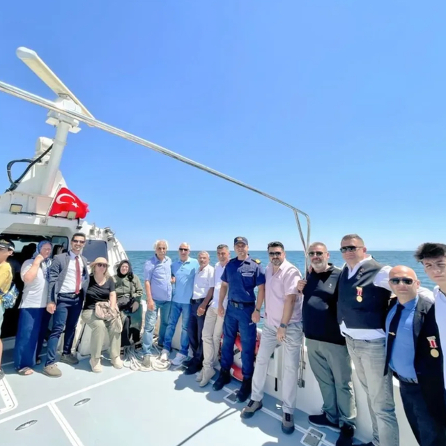 Tekirdağ'da gaziler ve şehit aileleri için tekne turu düzenlendi