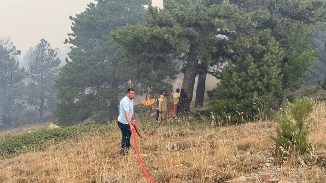 Konya'daki orman yangını 2'nci gününde  (2)