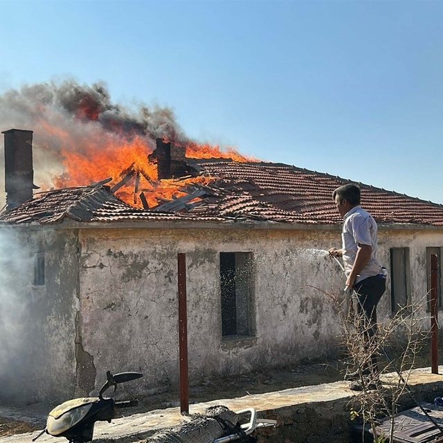 Çanakkale'de orman yangını (3)
