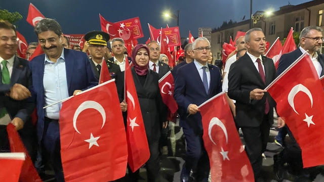 Sivas'ta '15 Temmuz' yürüyüşü