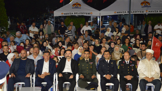 Havza'da 15 Temmuz Demokrasi ve Milli Birlik Günü etkinliği düzenlendi