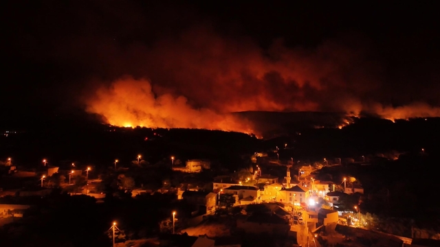 Tekirdağ'da orman yangını; alevler Çanakkale sınırına geçti (7)