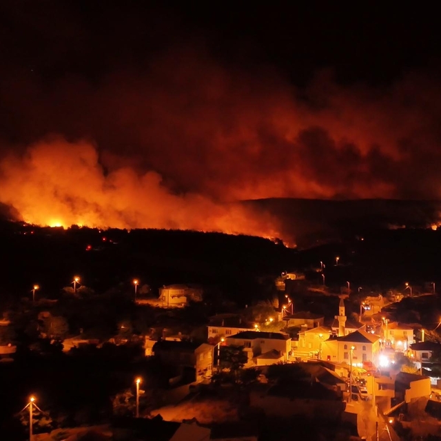 Tekirdağ'da orman yangını; alevler Çanakkale sınırına geçti (7)