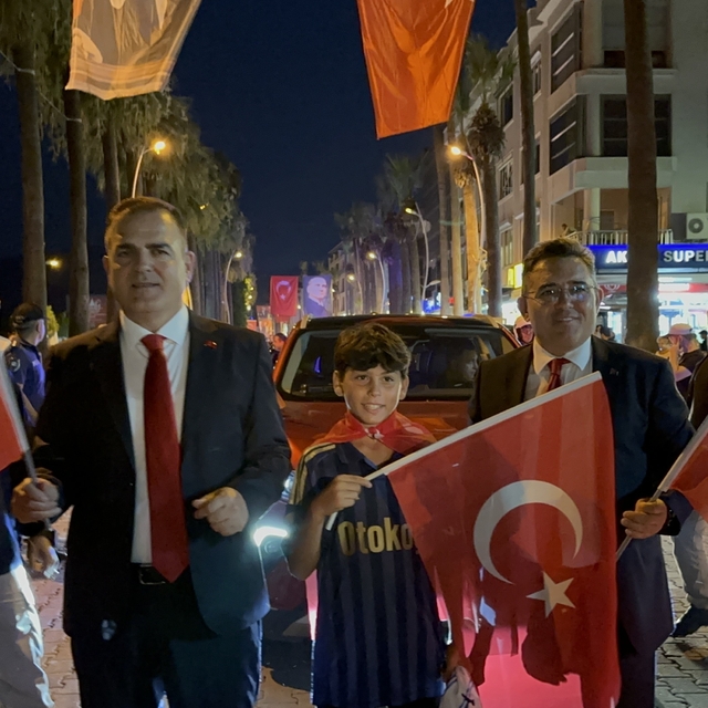 Marmaris'te 15 Temmuz Demokrasi ve Milli Birlik günü anma programı düzenlen...