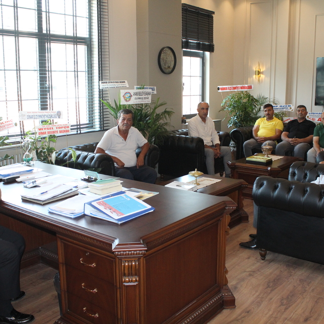 Anamur-Bozyazı Ziraat Odası yönetiminden Kaymakam Duru'ya ziyaret