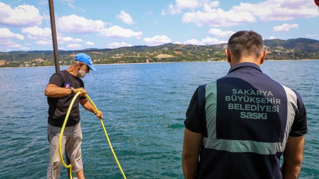 Sapanca Gölü'nün su alma hatları temizleniyor