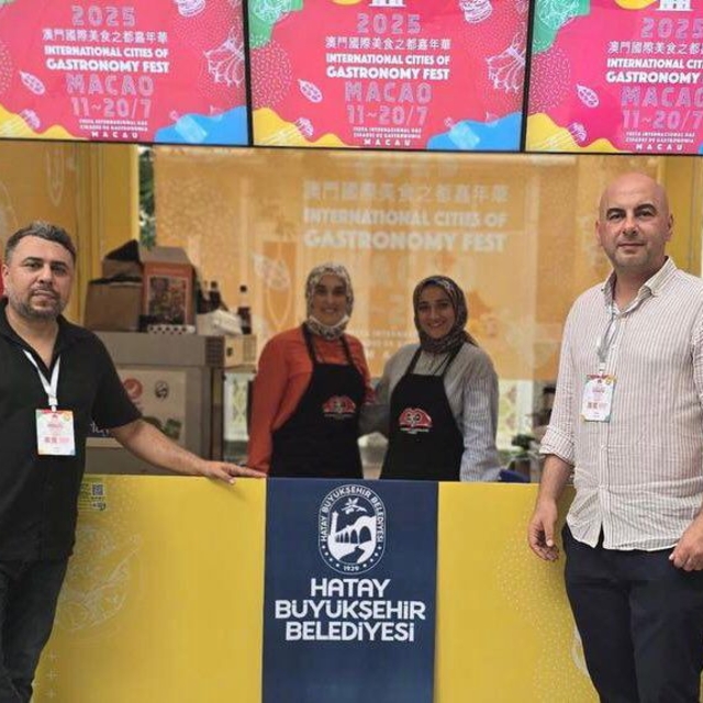 Hatay mutfağının lezzetleri Çin'de düzenlenen festivalde tanıtıldı