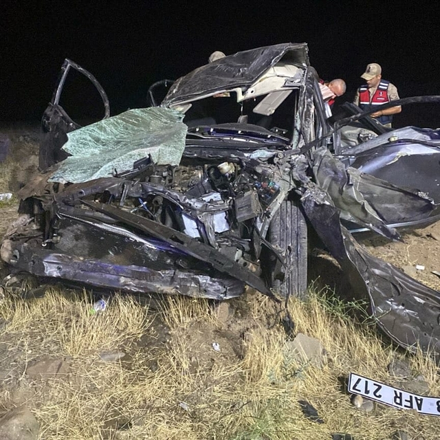 Elazığ'da otomobil yol kenarına devrildi: 2 ölü, 3 yaralı