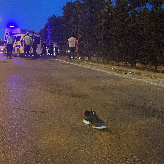 Yolun karşısına geçmek isterken canından oldu