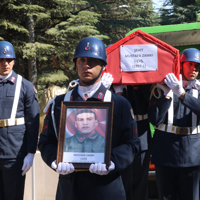 Mardin'de şehit olan Mustafa Zamkı'nın cenazesi, 67 yıl aradan sonra Çankır...