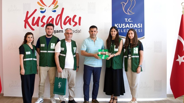 Yeşilay Aydın Şube Başkanı Gündüz'den Kuşadası Belediyesine ziyaret
