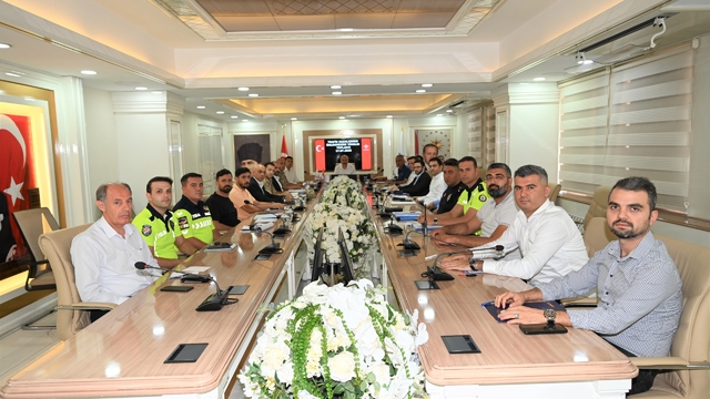 Batman'da trafik güvenliği toplantısı yapıldı