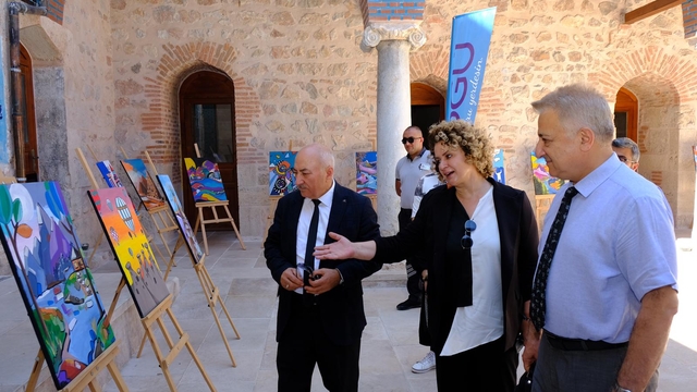 TOGÜ'de "Tasarım bölümleri öğrenci karma filografi ve resim sergisi" açıldı