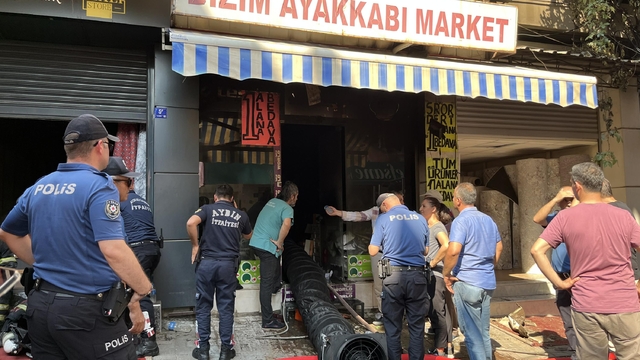 Aydın'da iş yerinde yangın