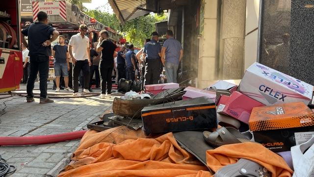 Aydın'da iş yerinde çıkan yangın söndürüldü