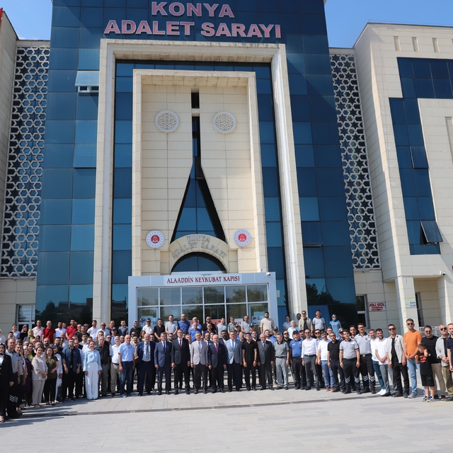 Konya Cumhuriyet Başsavcısı Halil İnal, yeni görevi için uğurlandı