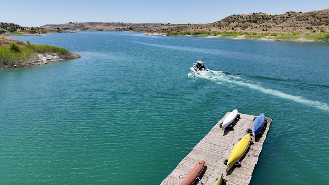 Adıyaman'da su altı polisleri zorlu sularda daima göreve hazır
