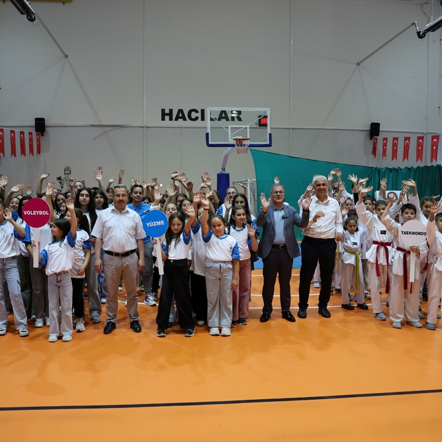 Hacılar'daki Yaz Spor Okulları'nda bu yıl 1000 öğrenci sporla buluştu