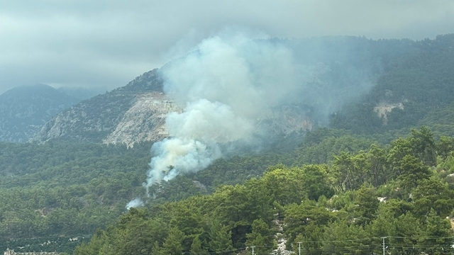 Antalya'da çıkan orman yangını söndürüldü