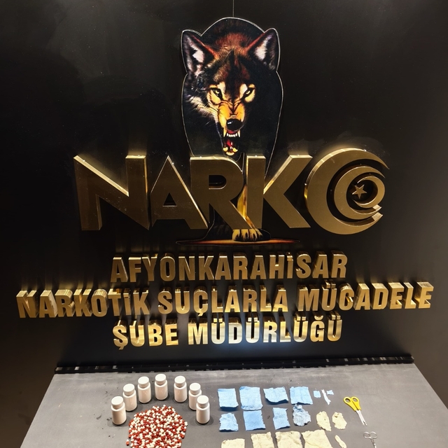 Afyonkarahisar'da uyuşturucu operasyonunda 1 şüpheli tutuklandı
