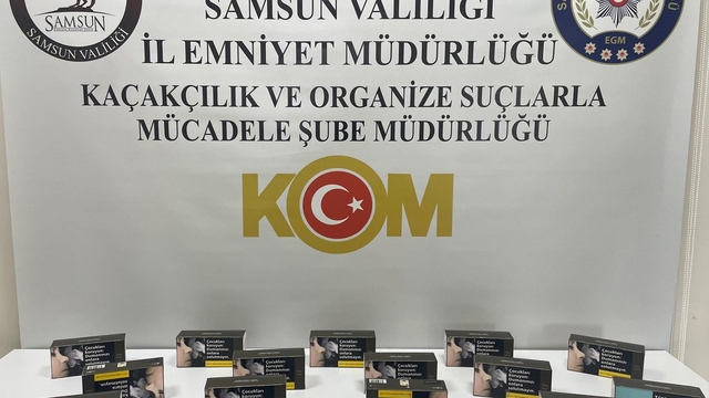 Samsun'da 3 bin 200 makaron ele geçirildi