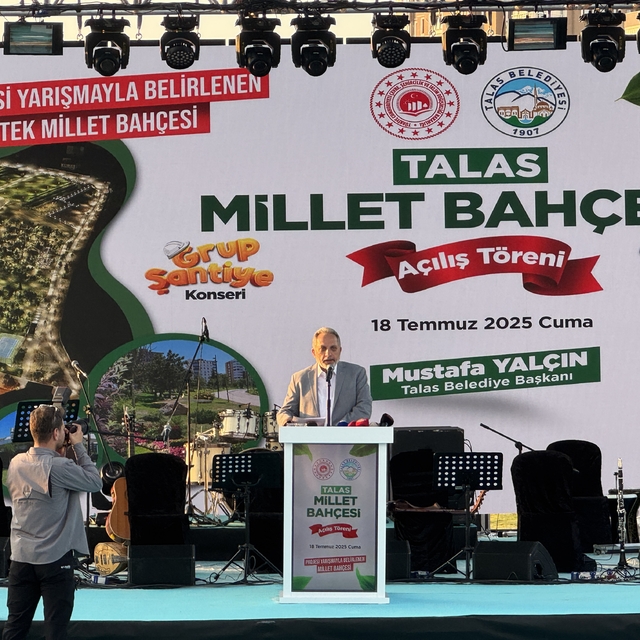 Talas Millet Bahçesi törenle açıldı