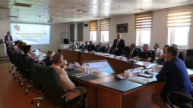 Amasya'da Bağımlılıkla Mücadele İl Koordinasyon Kurulu Toplantısı yapıldı