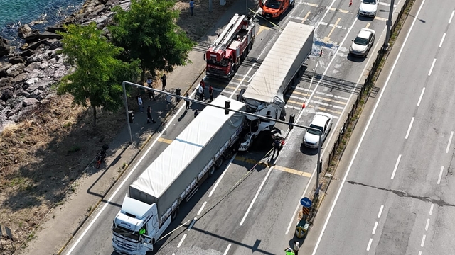 Karadeniz Sahil Yolu'nda zincirleme kaza; 1 ölü