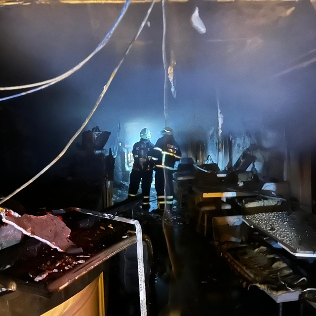 Zonguldak'ta bir kafede çıkan yangında hasar oluştu