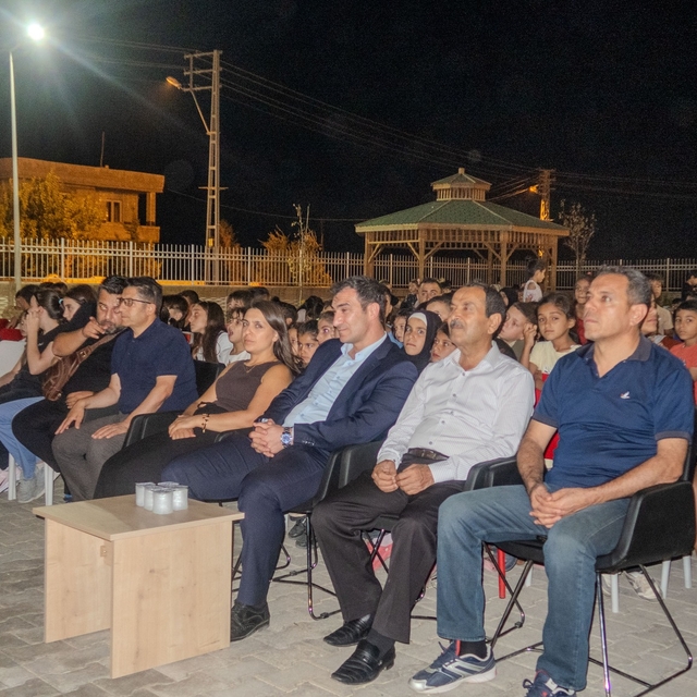 Kilis'te açık hava sinema keyfi