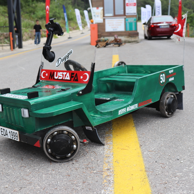 Ordu'da bilyalı arabalar yarıştı