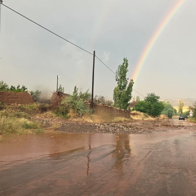 Çorum'da sağanak nedeniyle dereler taştı